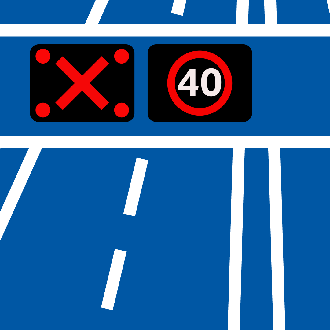 How to respond if you see a Red 'X' sign Traffic Scotland